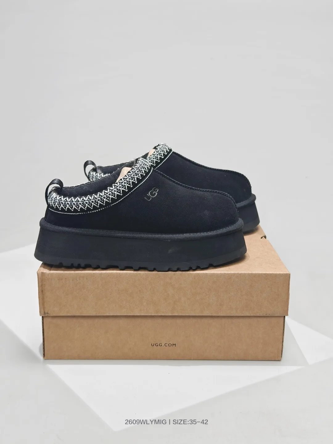 UGG Platform Mule in Brown & Grey & Black & White · view 4