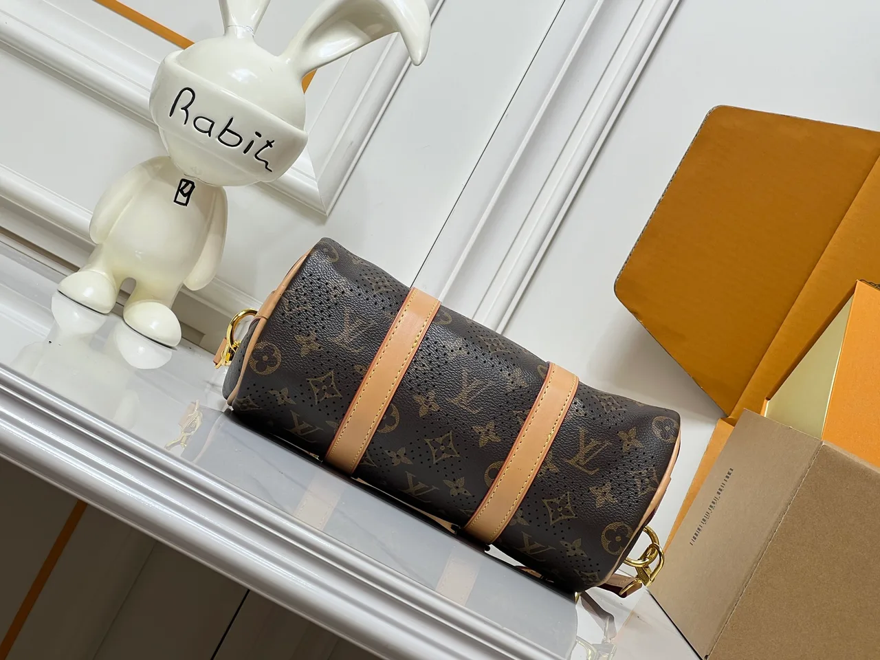 Louis Vuitton Canvas Barrel Bag in Brown · view 5