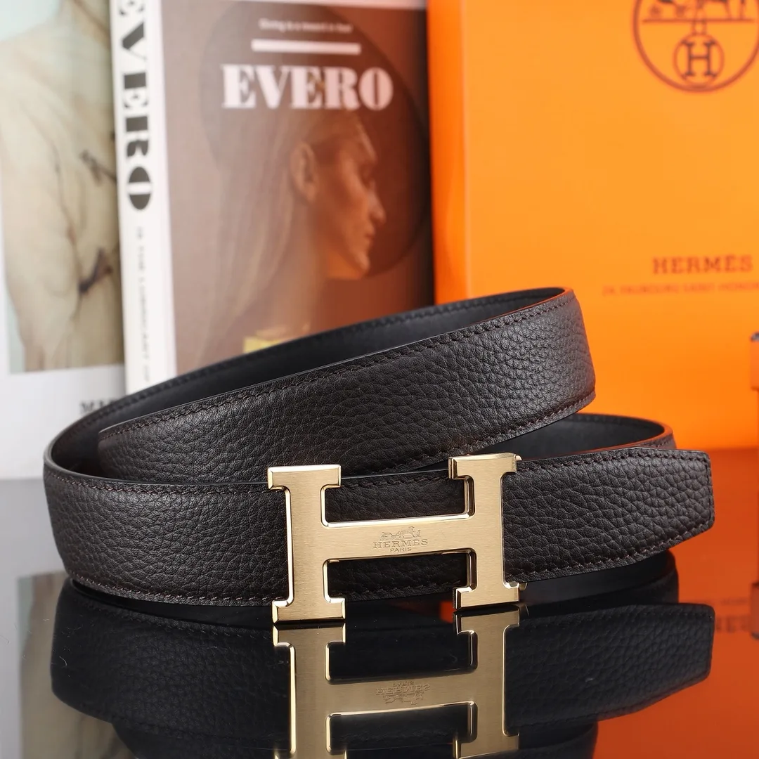 Hermes H automatic belt in Black · view 4