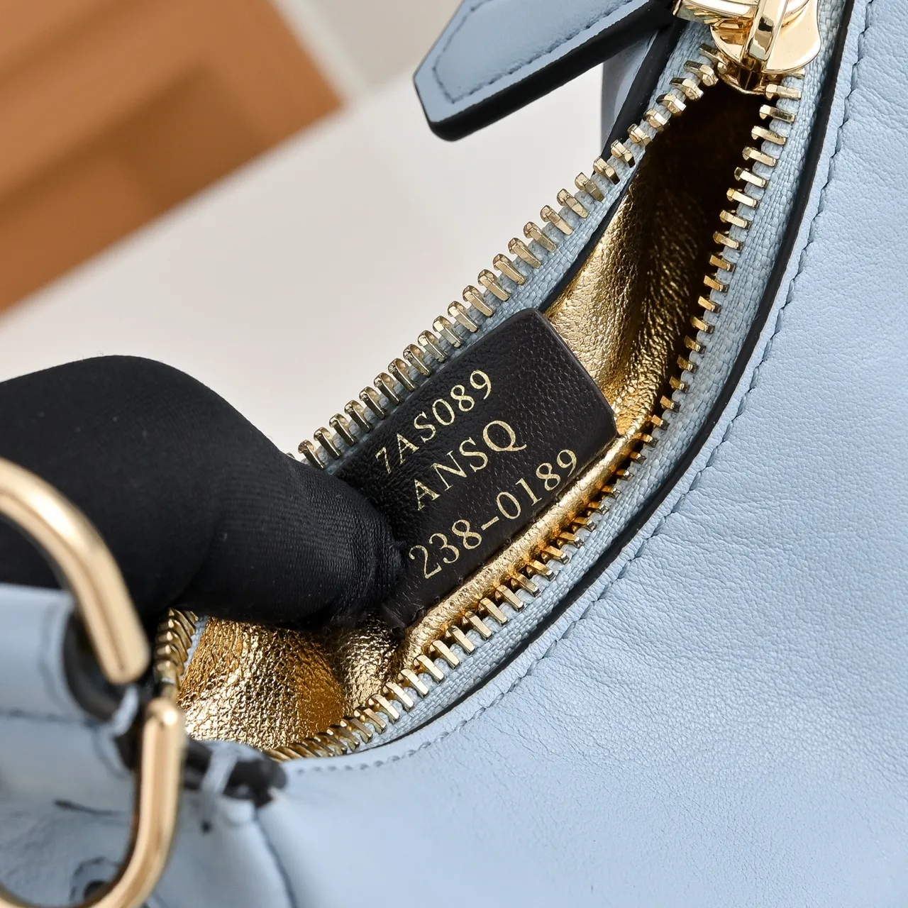 Fendi Crescent Shoulder Bag in Blue · view 6