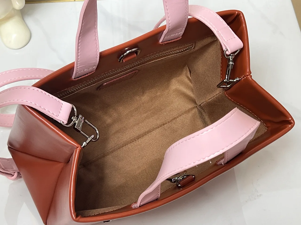 Louis Vuitton Cowhide Tote in Brown · view 8