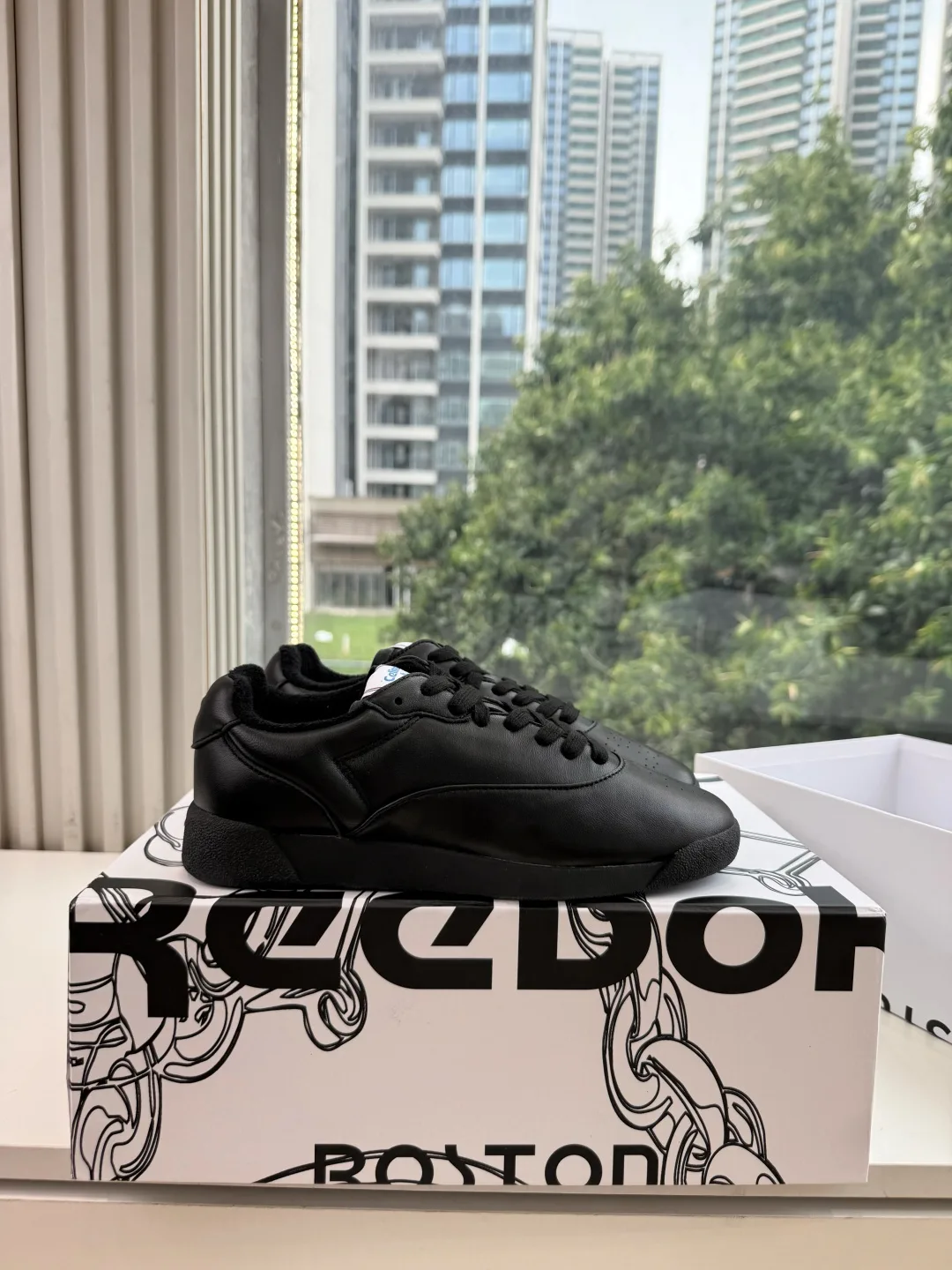 Celine Cowhide Smooth Sneakers in Black · view 6