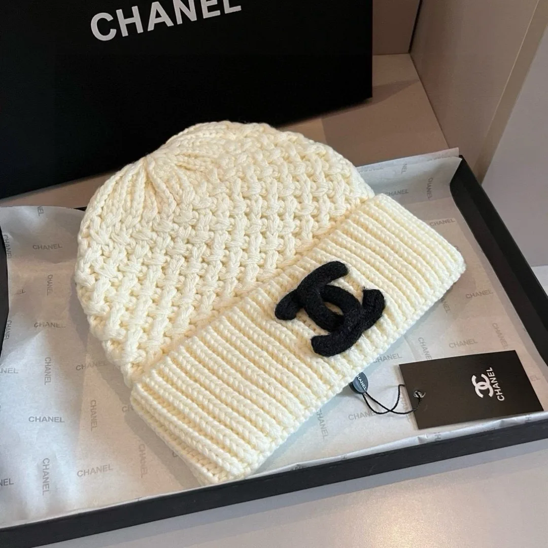 Chanel Beanie in Cream · view 1