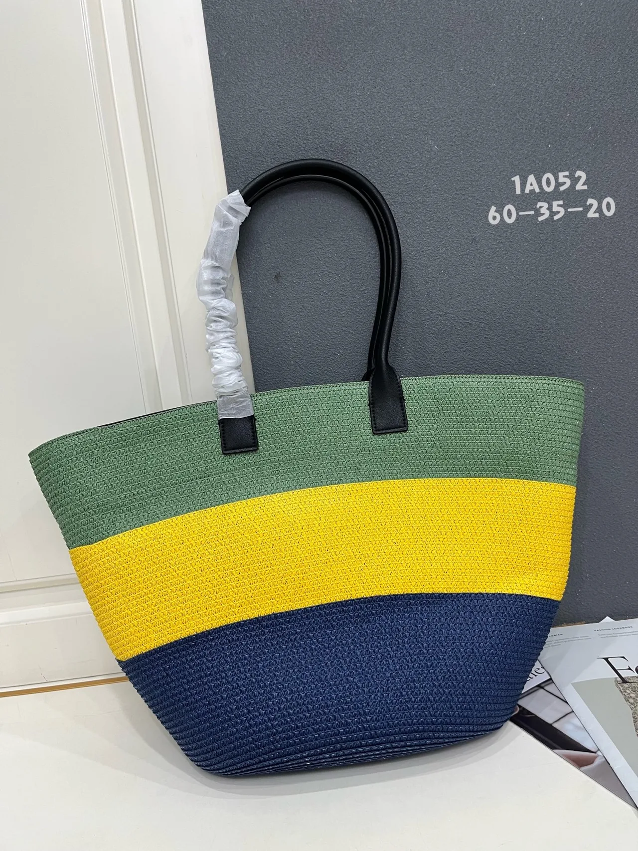 Chanel Calfskin Woven Tote in Green · view 2