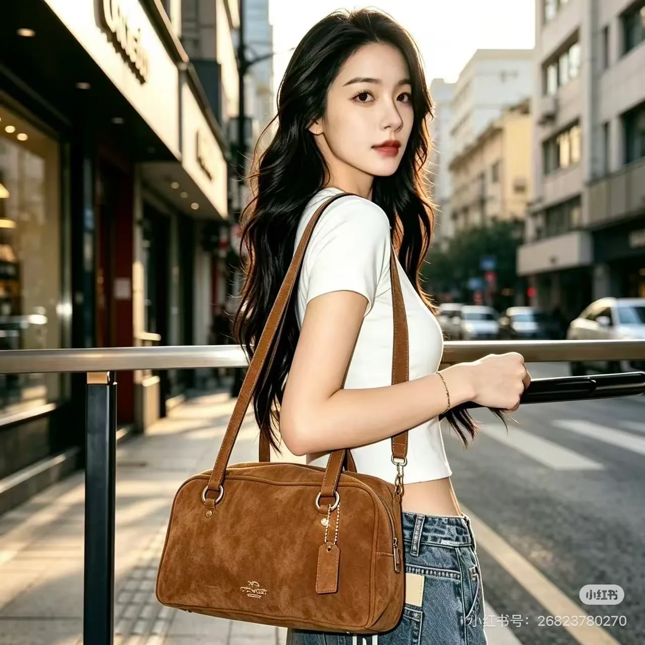 Coach Sydney bowling shoulder bag in Brown / Tan · view 7