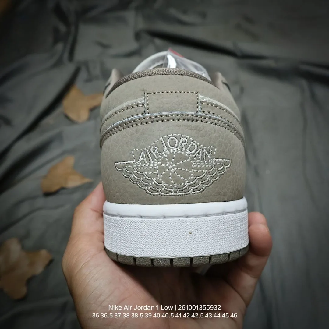 Nike Suede-Look Low-Top Sneakers in Grey · view 5