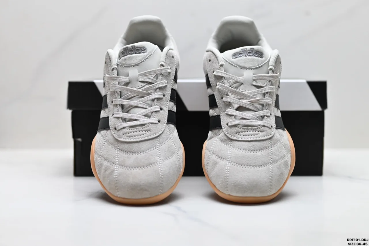Adidas Striped Sneakers in Grey · view 4