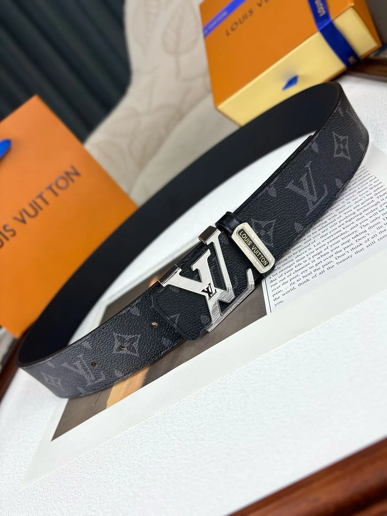Louis Vuitton Reversible Monogram Belt in Black · view 4
