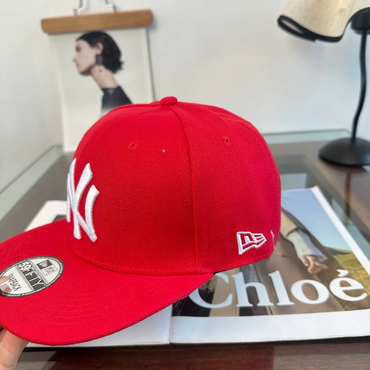 New Era NY baseball cap in Green & Black & Grey & Red · view 8