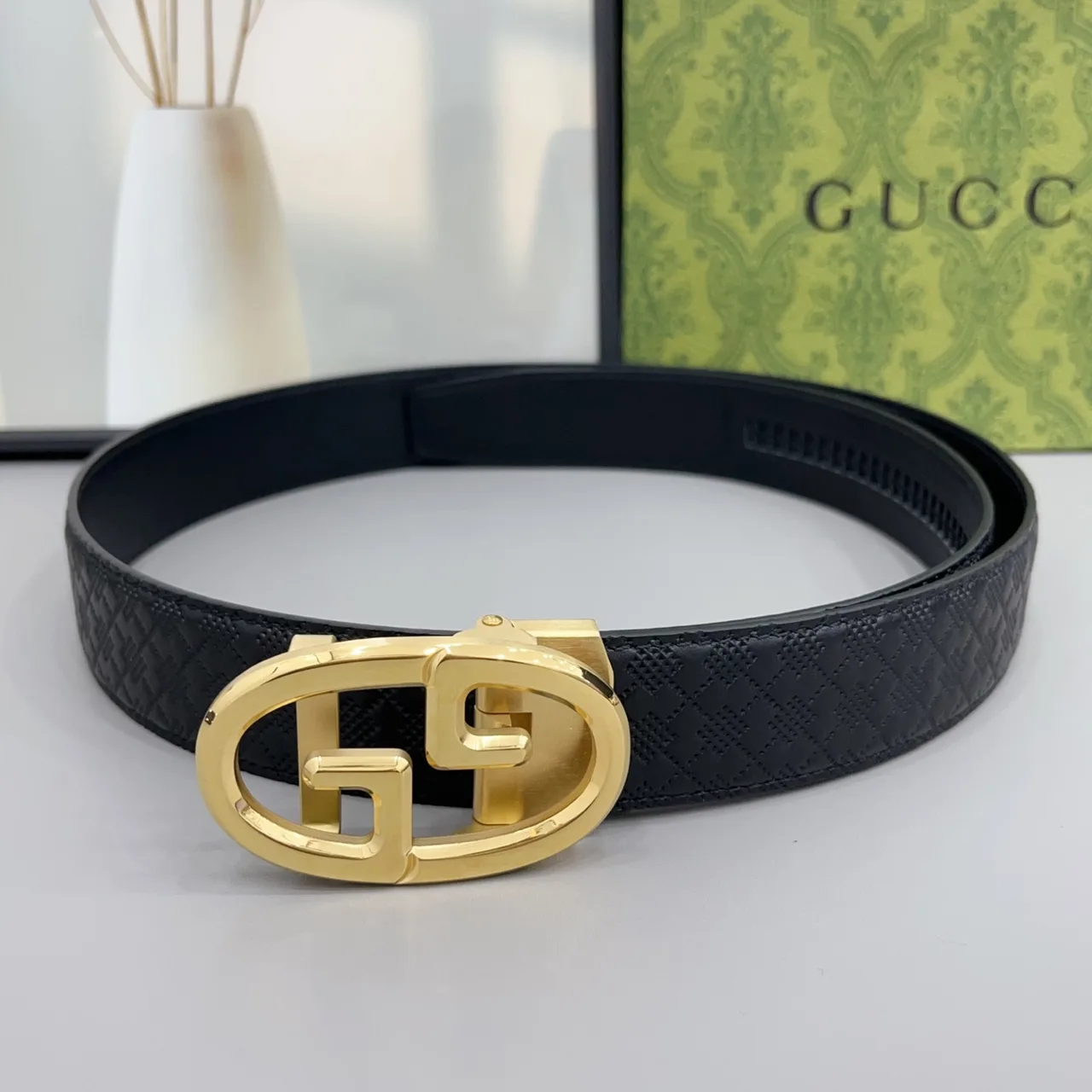 Gucci Quilted Belt in Black · view 3