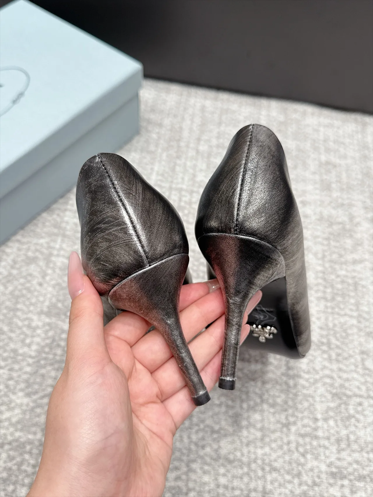 Prada Ankle Boots in Grey · view 8