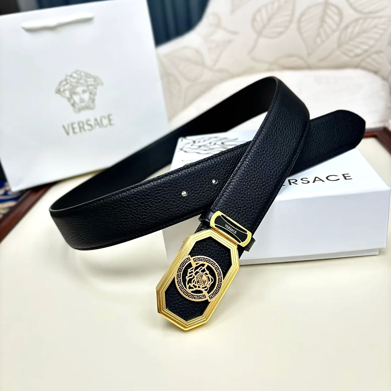 Versace Belt in Black · view 4
