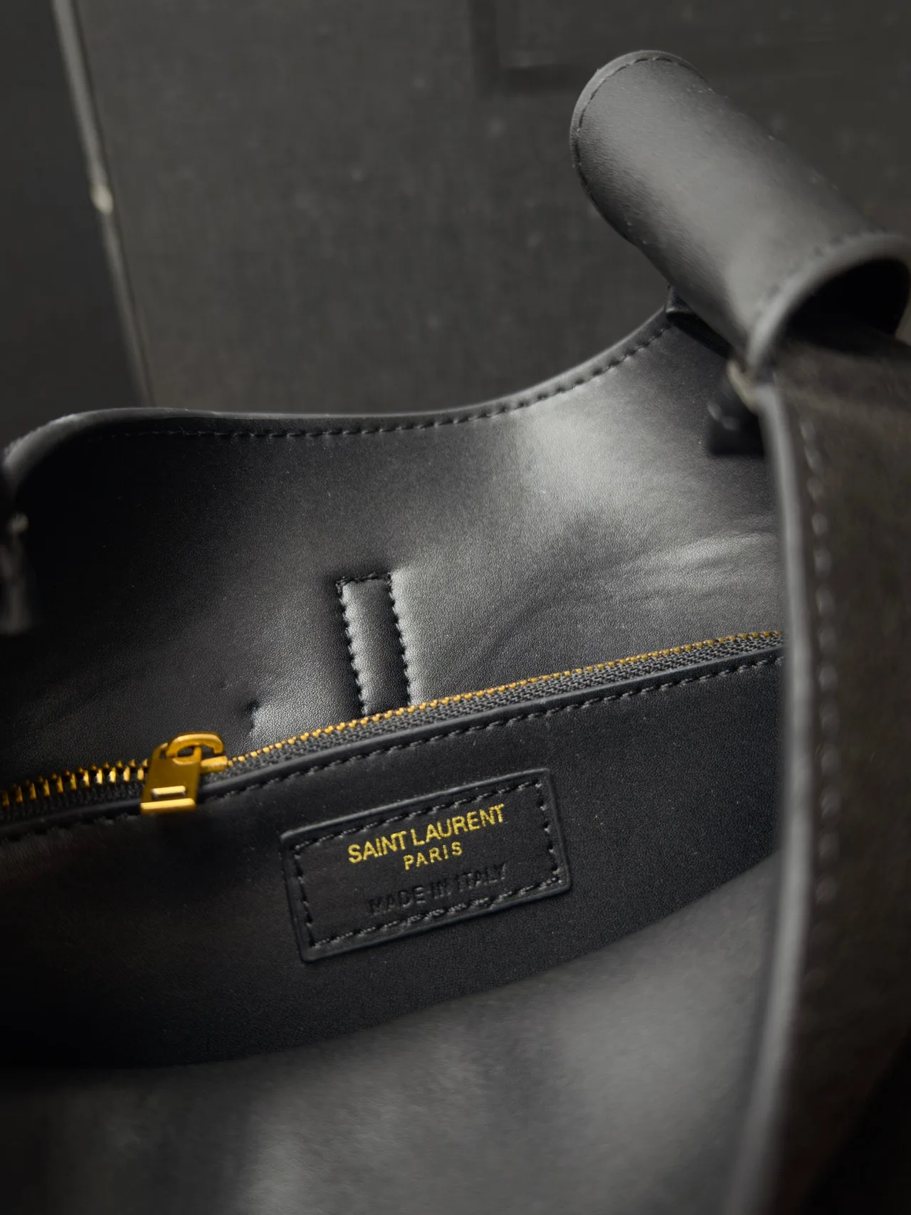 Saint Laurent Suede Hobo Bag in Black · view 7