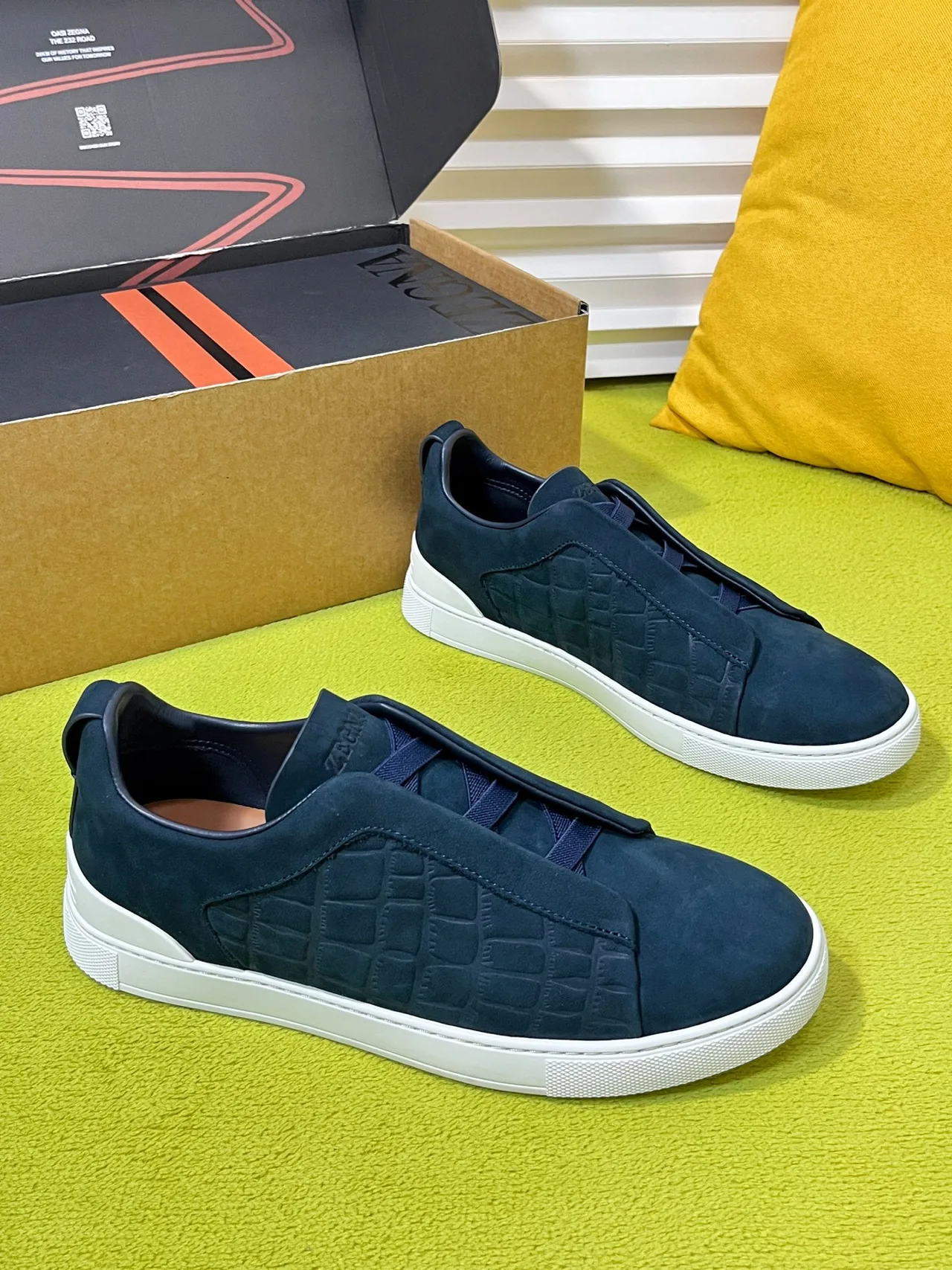 Zegna Sneakers in Blue · view 1