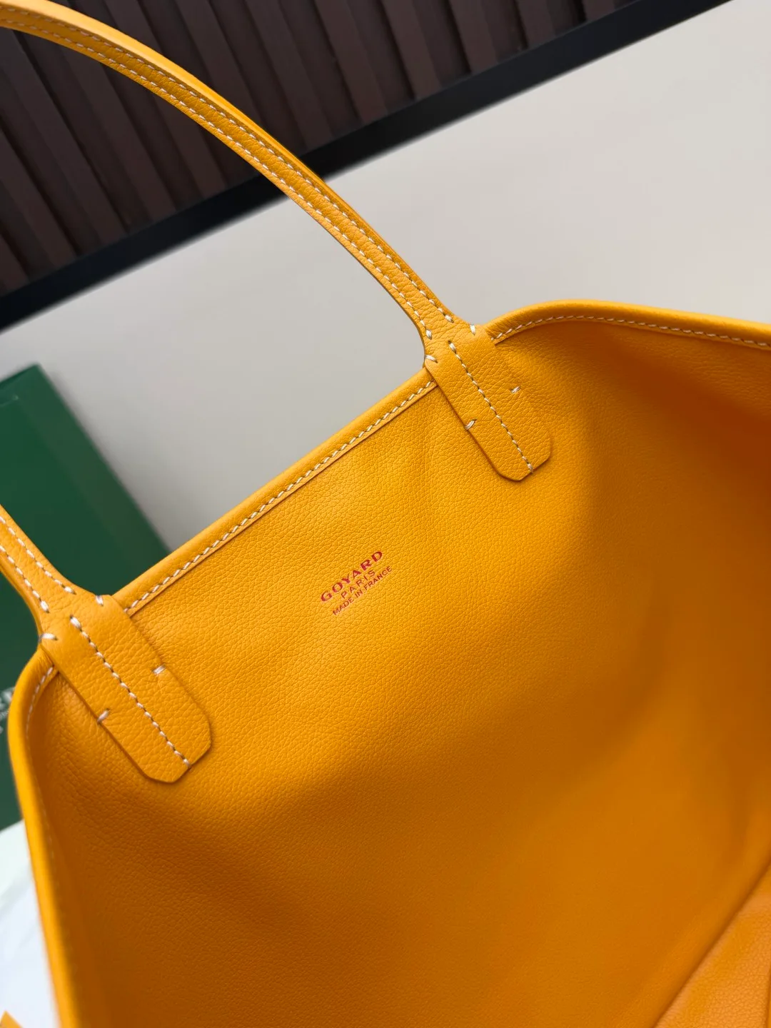 Goyard Canvas Smooth Saint Louis Tote in Yellow · view 7