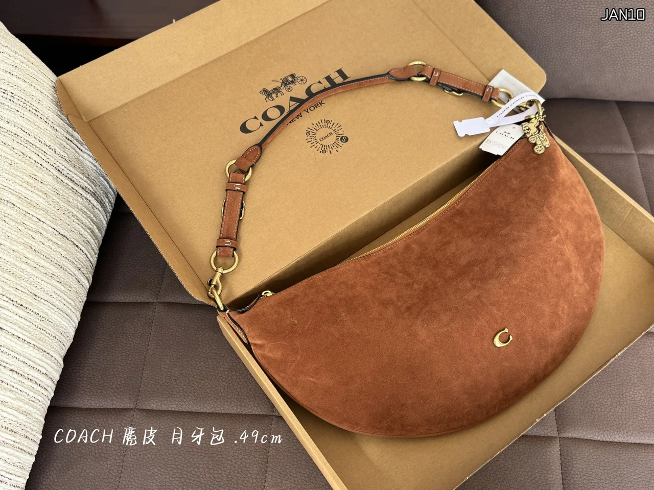 Coach Crescent Shoulder Bag in Brown · view 4