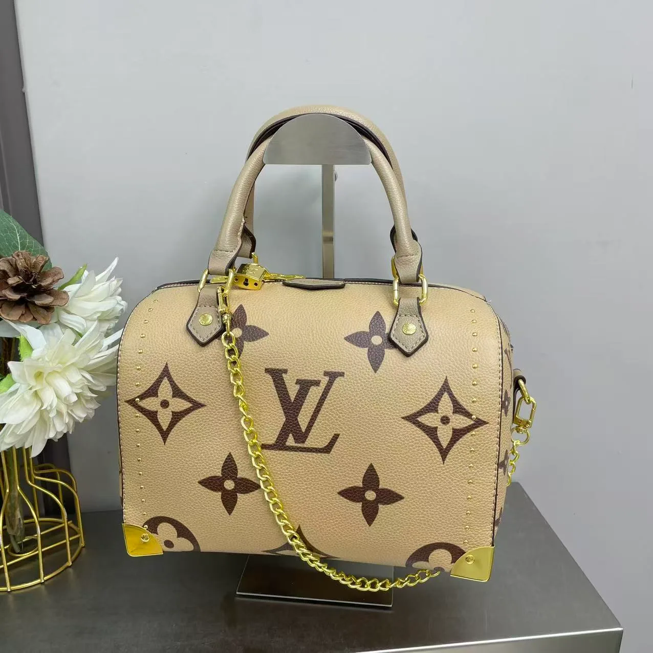 Louis Vuitton Monogram Pillow Bag in Beige & Pink & White & Black & Orange & Purple · view 1