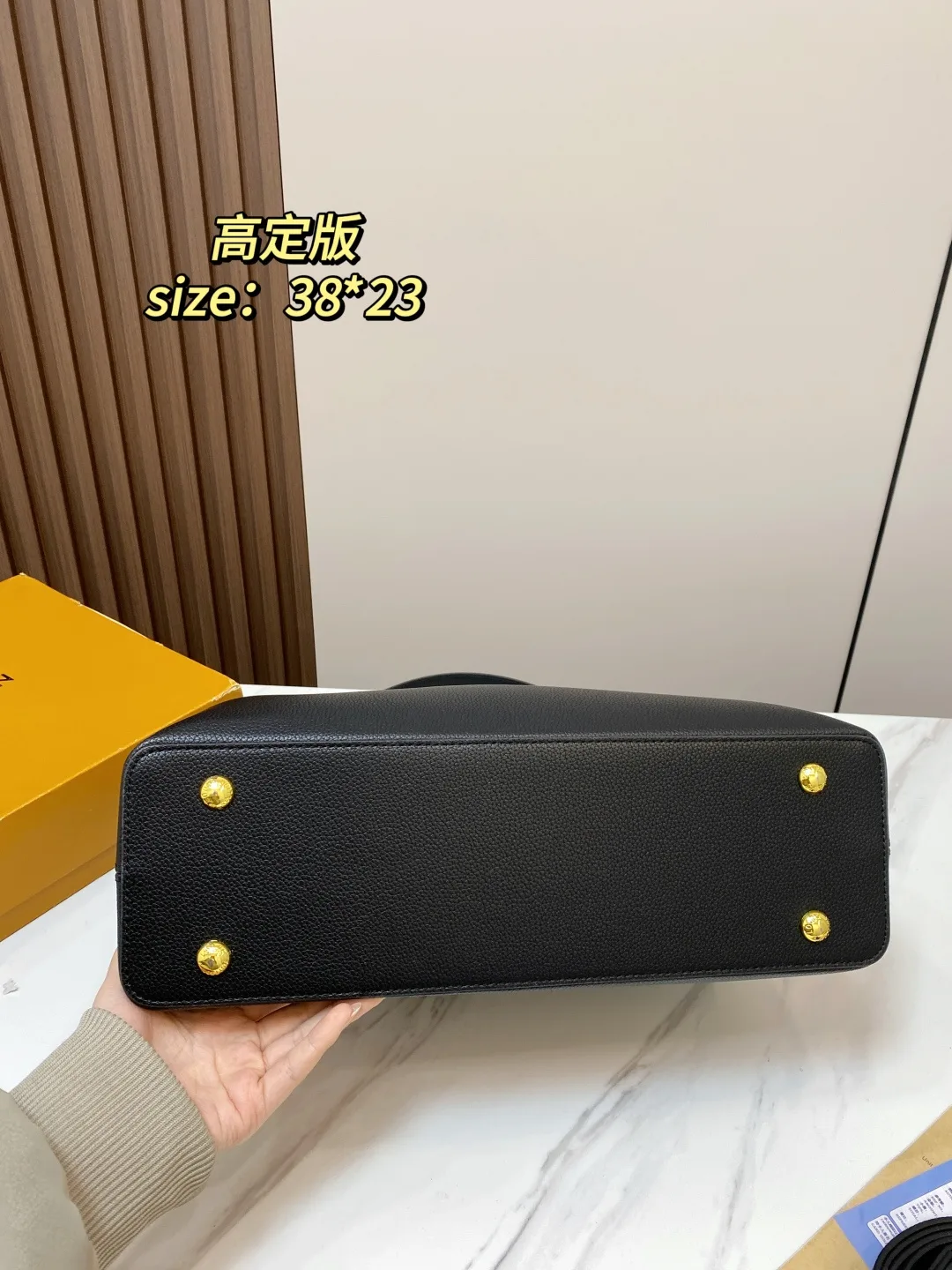 Louis Vuitton Capucines Bag in Black · view 8