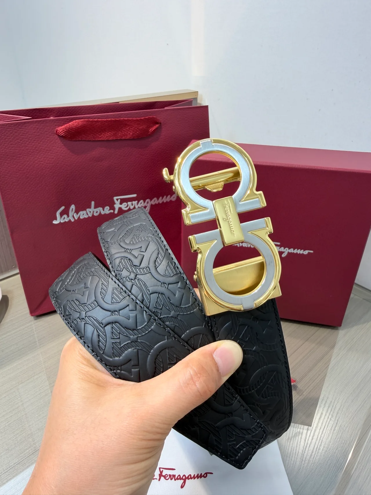 Ferragamo Belt in Black · view 4