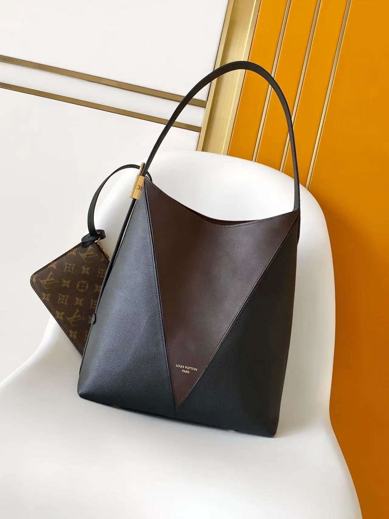 Louis Vuitton Cowhide Hobo Bag in Black · view 1
