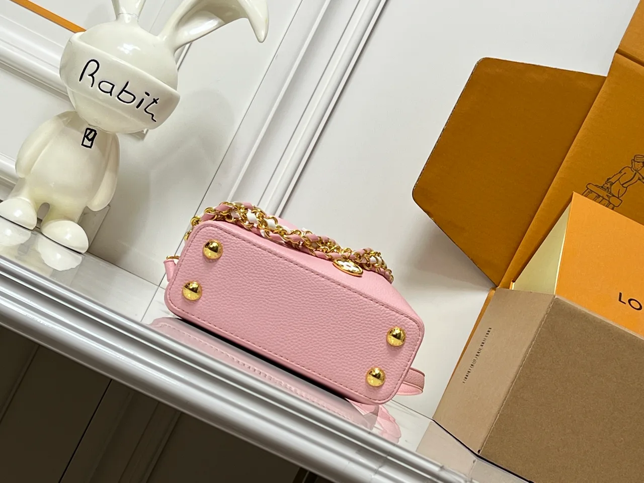Louis Vuitton Cowhide Handbag in Pink · view 5