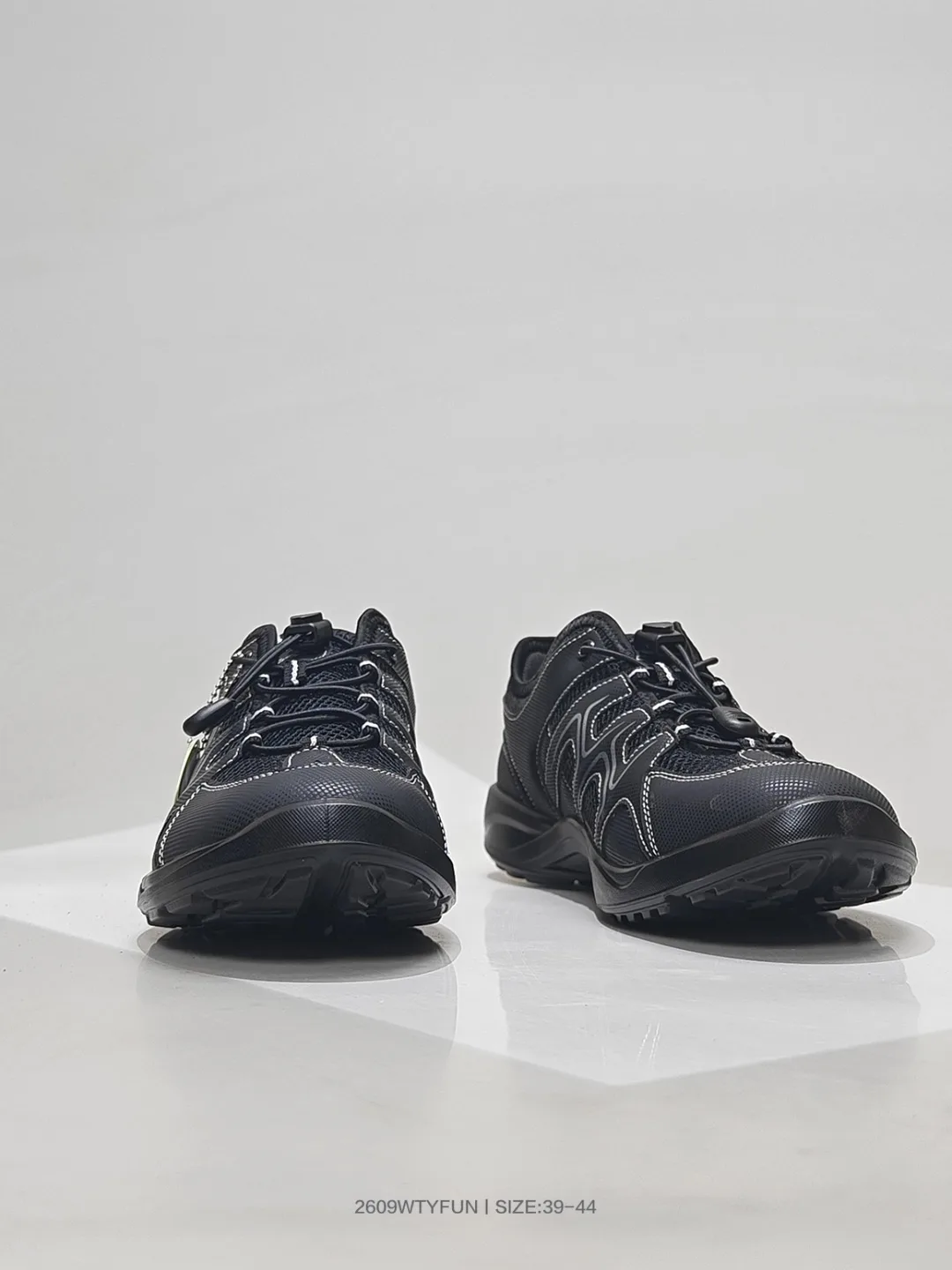ECCO Lace-Up Sneakers in Black · view 2