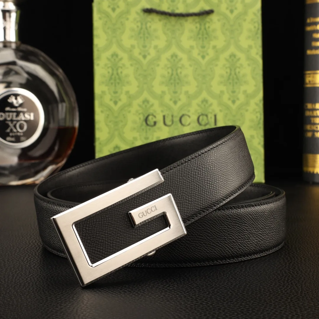 Gucci Rectangular G automatic belt in Black · view 3