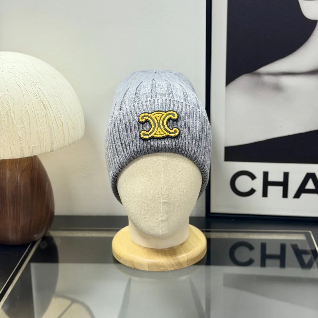Celine Beanie in Grey · view 3