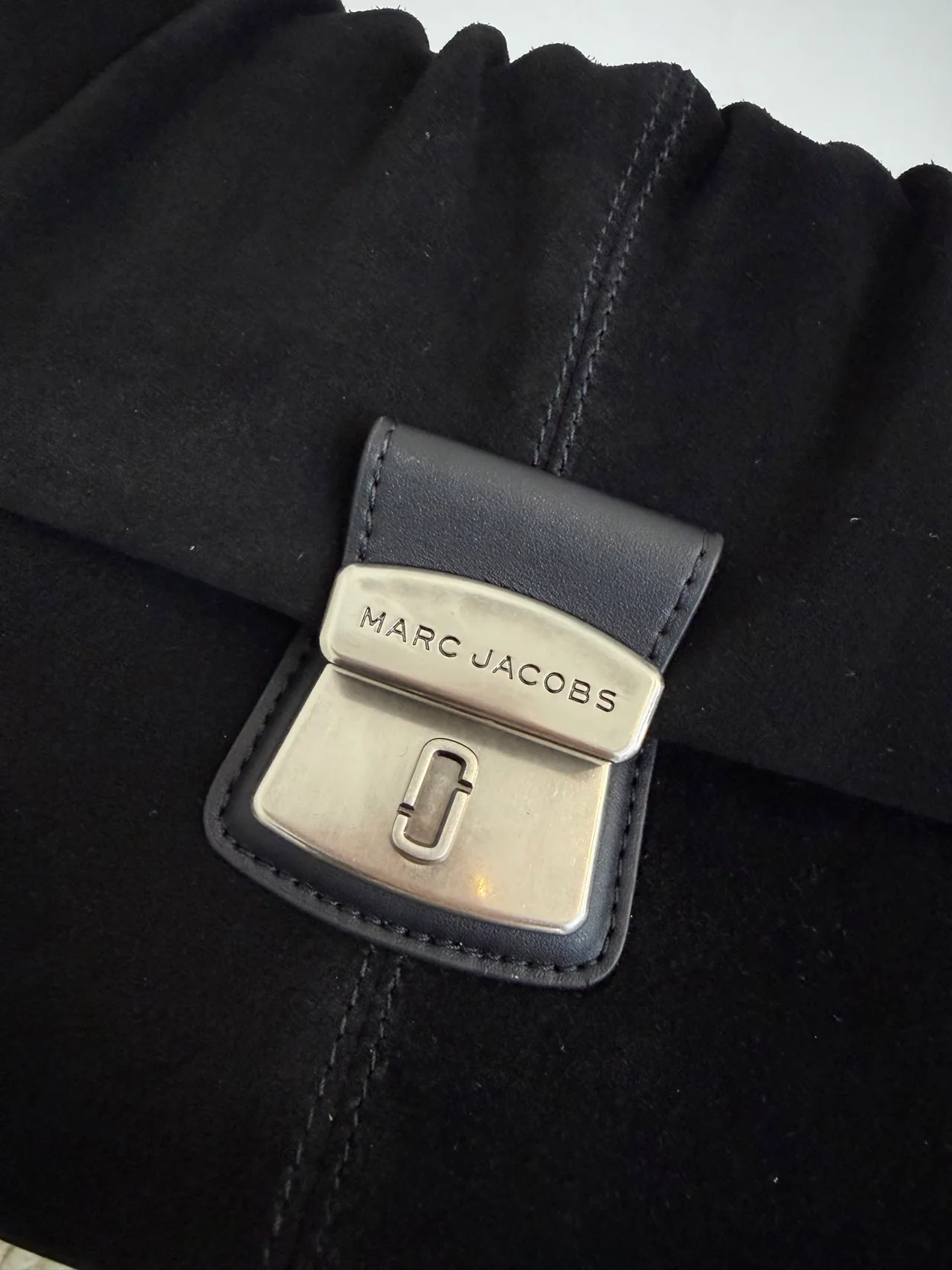 Marc Jacobs Cowhide Matte Top-Handle Bag in Black · view 6