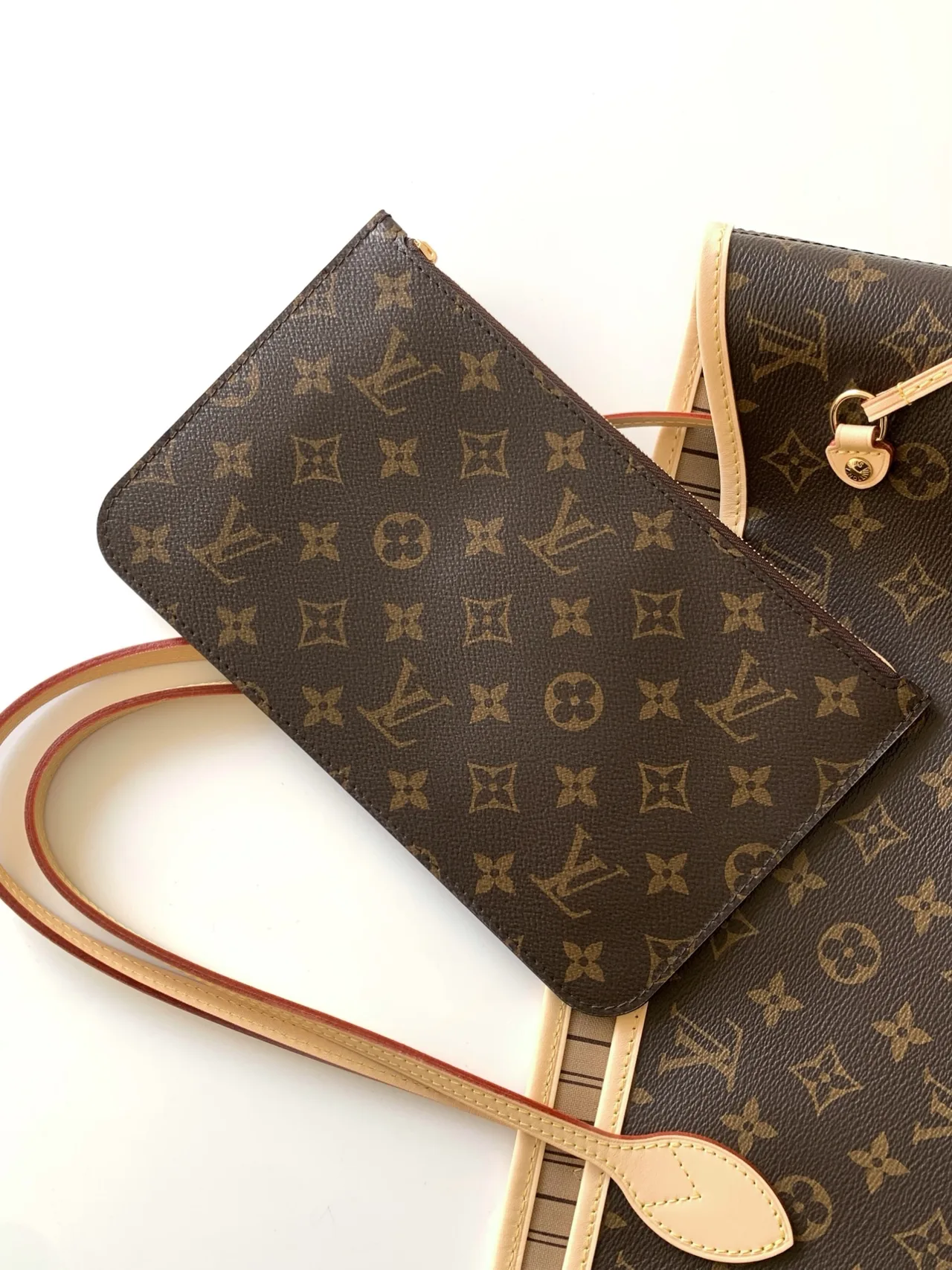 Louis Vuitton Neverfull Monogram Open-Top Tote in Brown · view 5