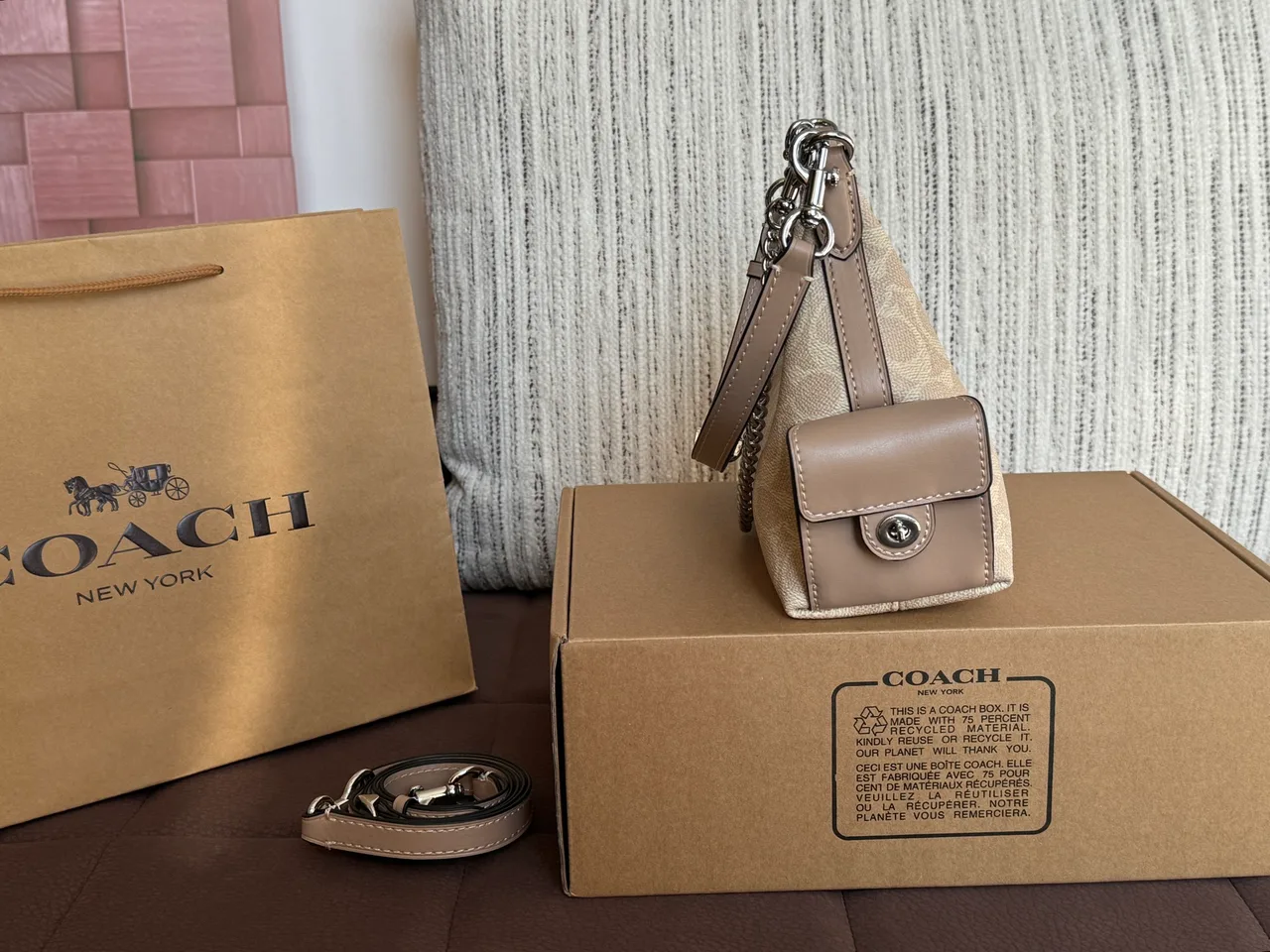 Coach Hobo Bag in Beige · view 2