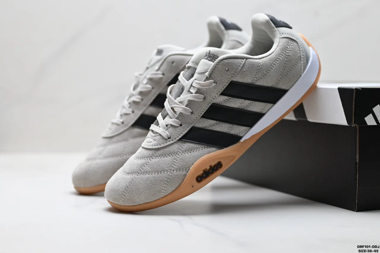 Adidas Striped Sneakers in Grey · view 5