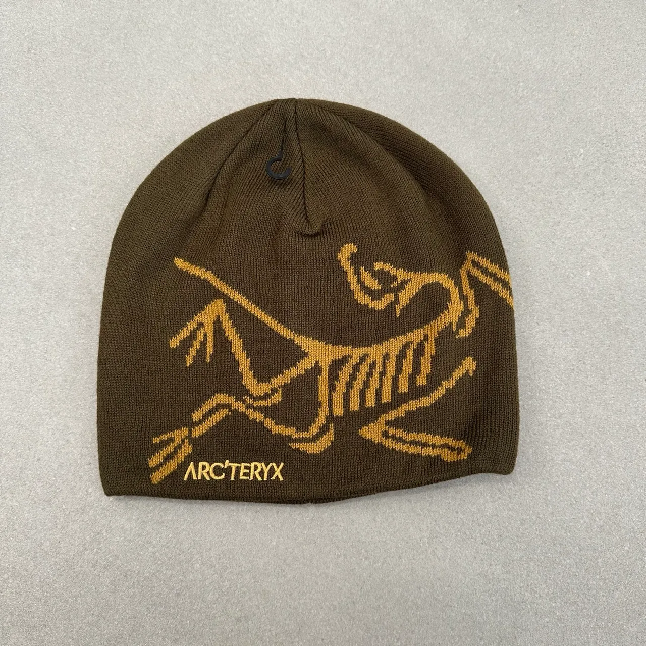 Arc'teryx Bird Motif Beanie in Brown & Blue & Black & Pink & Yellow & Grey & Orange & Purple · view 2