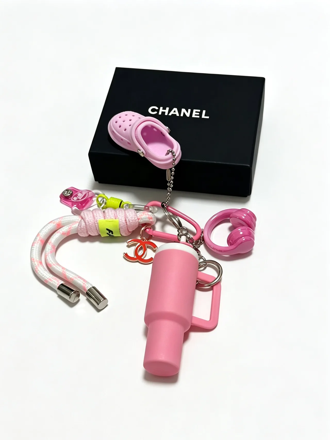 Chanel Accessory Bag Charm in Pink · view 4