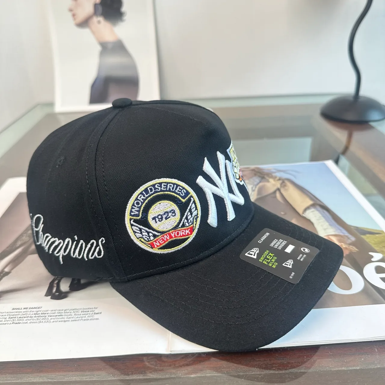 New Era Baseball Cap in Black & Burgundy & Green & Beige & Purple & White · view 3