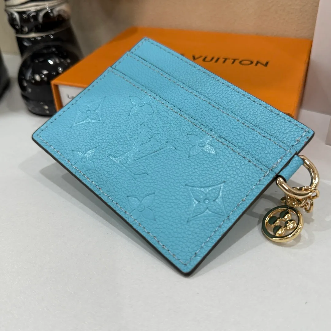 Louis Vuitton Charm Cardholder in Blue & Black & Beige & Burgundy & Pink & Red · view 3