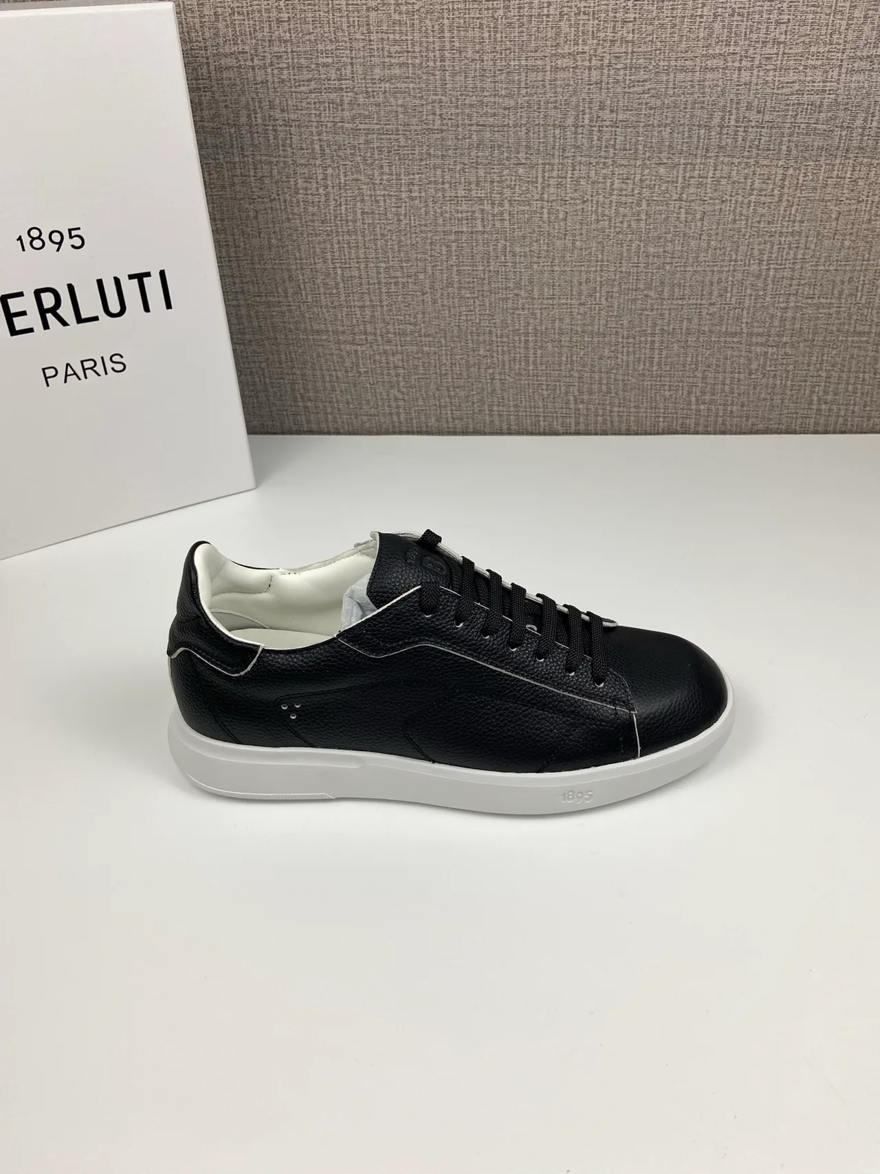 Berluti Leather Sneakers in Black · view 6