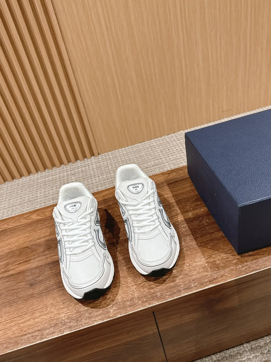 Dior Smooth Sneakers in White · view 1