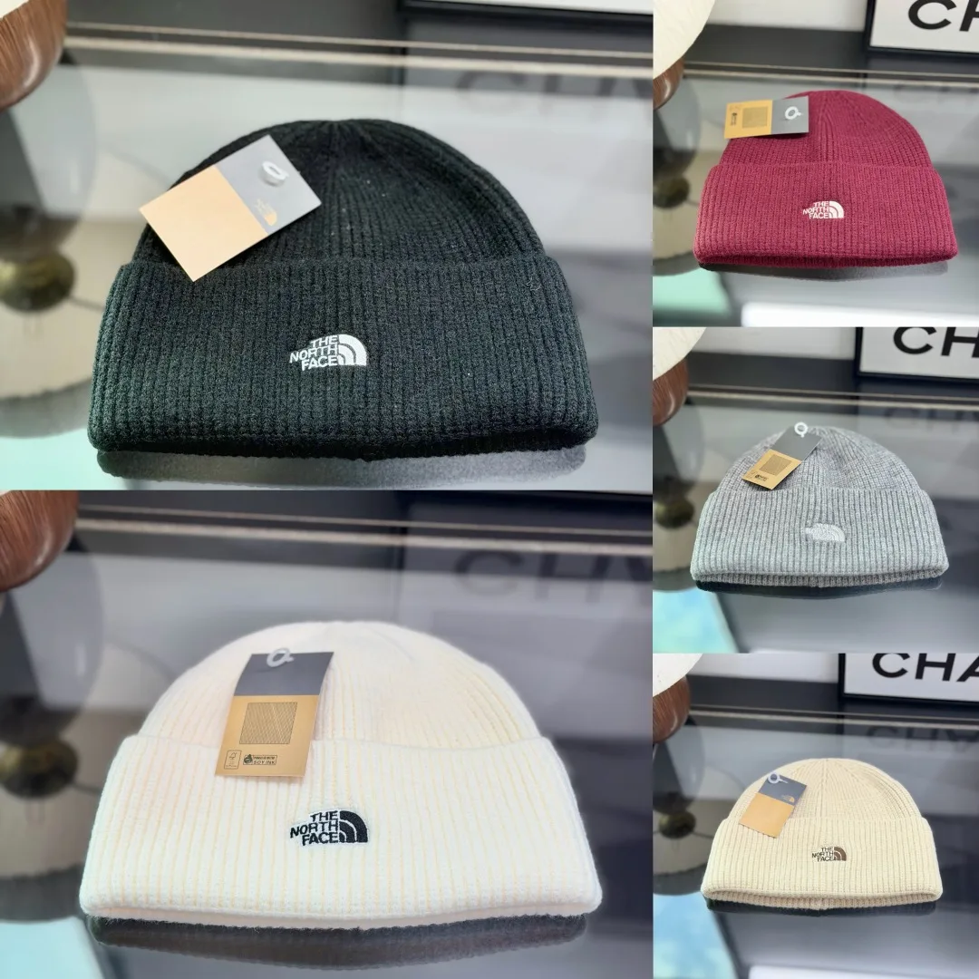 The North Face Beanie in Burgundy & Black & Grey & White & Beige · view 2