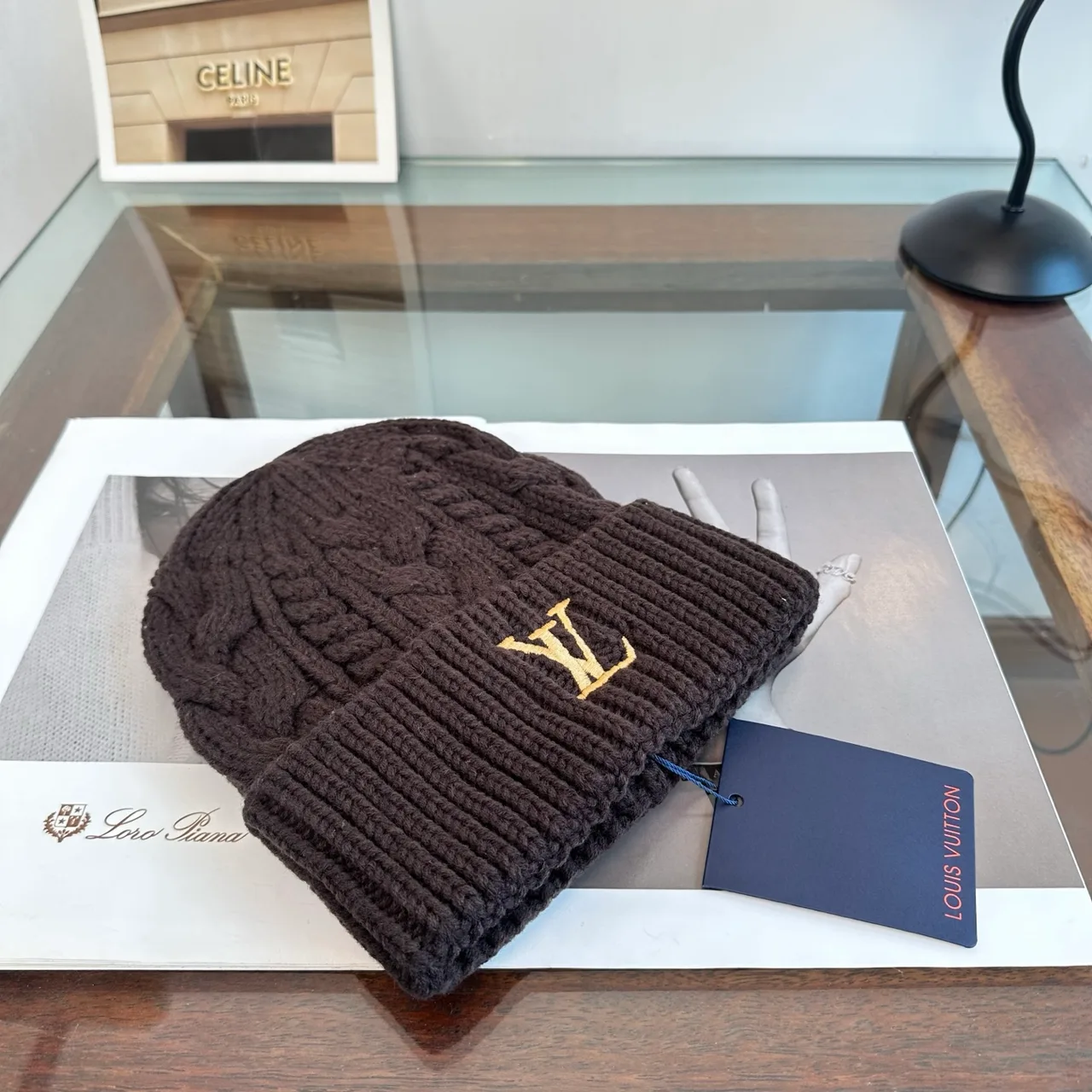 Louis Vuitton Beanie in Brown · view 3