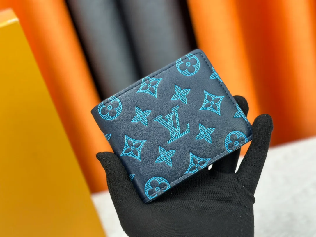 Louis Vuitton Leather Wallet in Blue · view 1