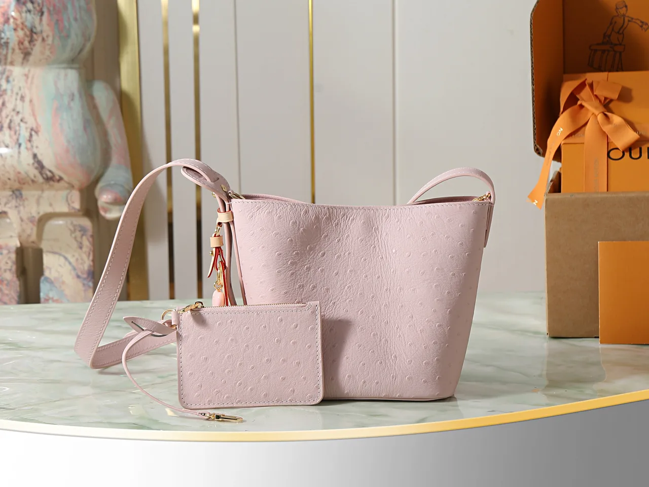 Louis Vuitton Canvas Quilted All In BB Bag in Pink · view 1