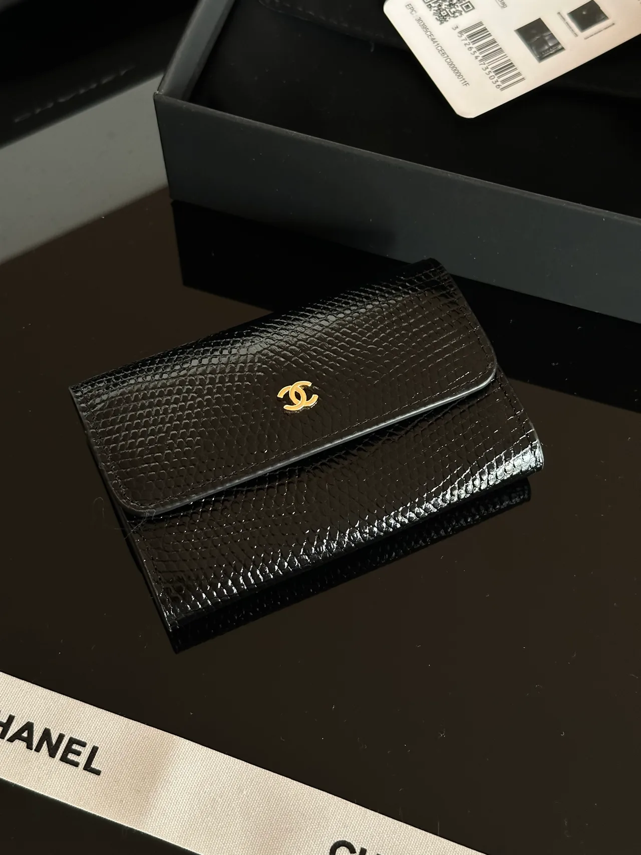 Chanel Flap Wallet in Black · view 1