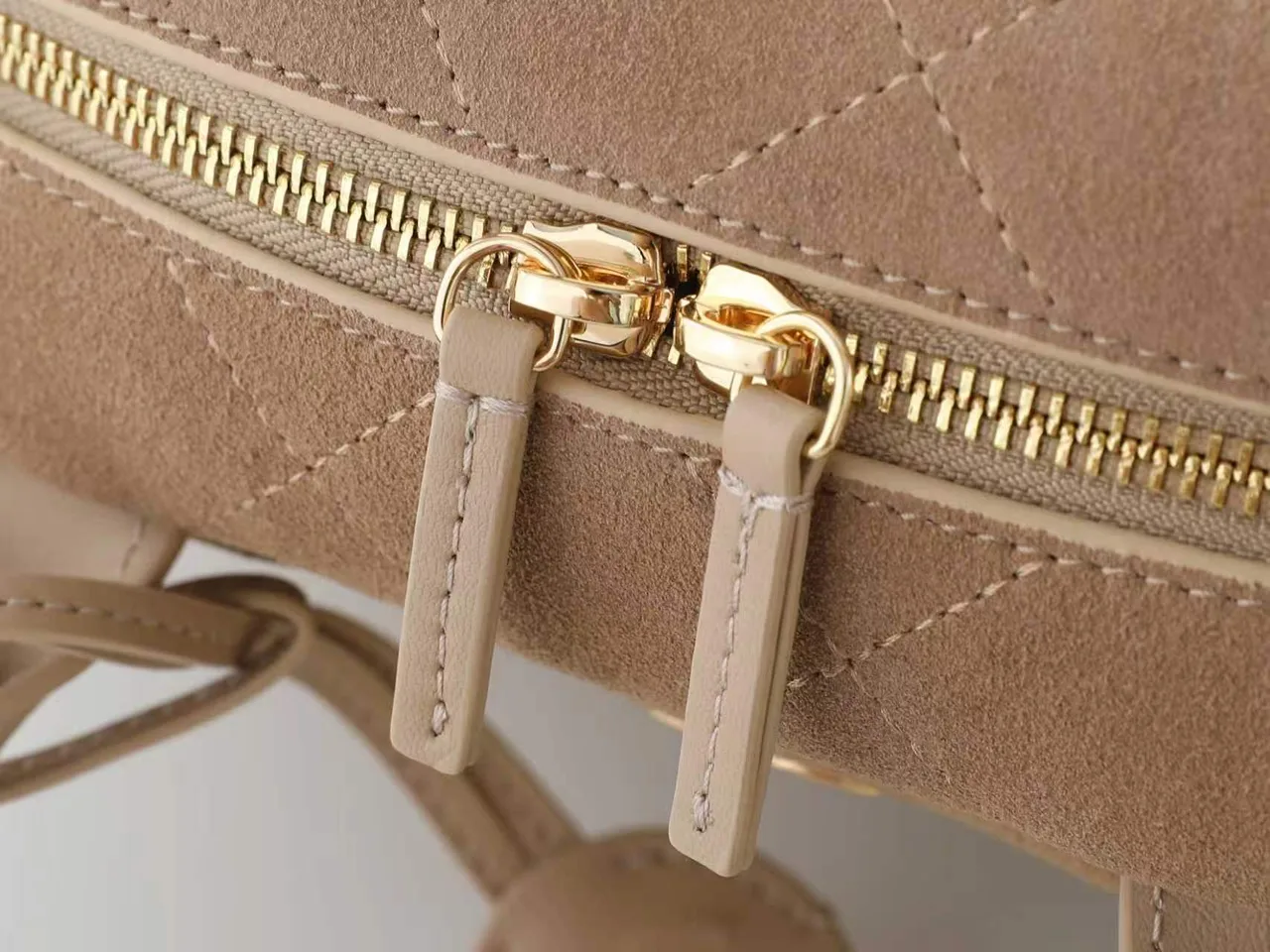 Chanel Quilted Shoulder Bag in Beige · view 6