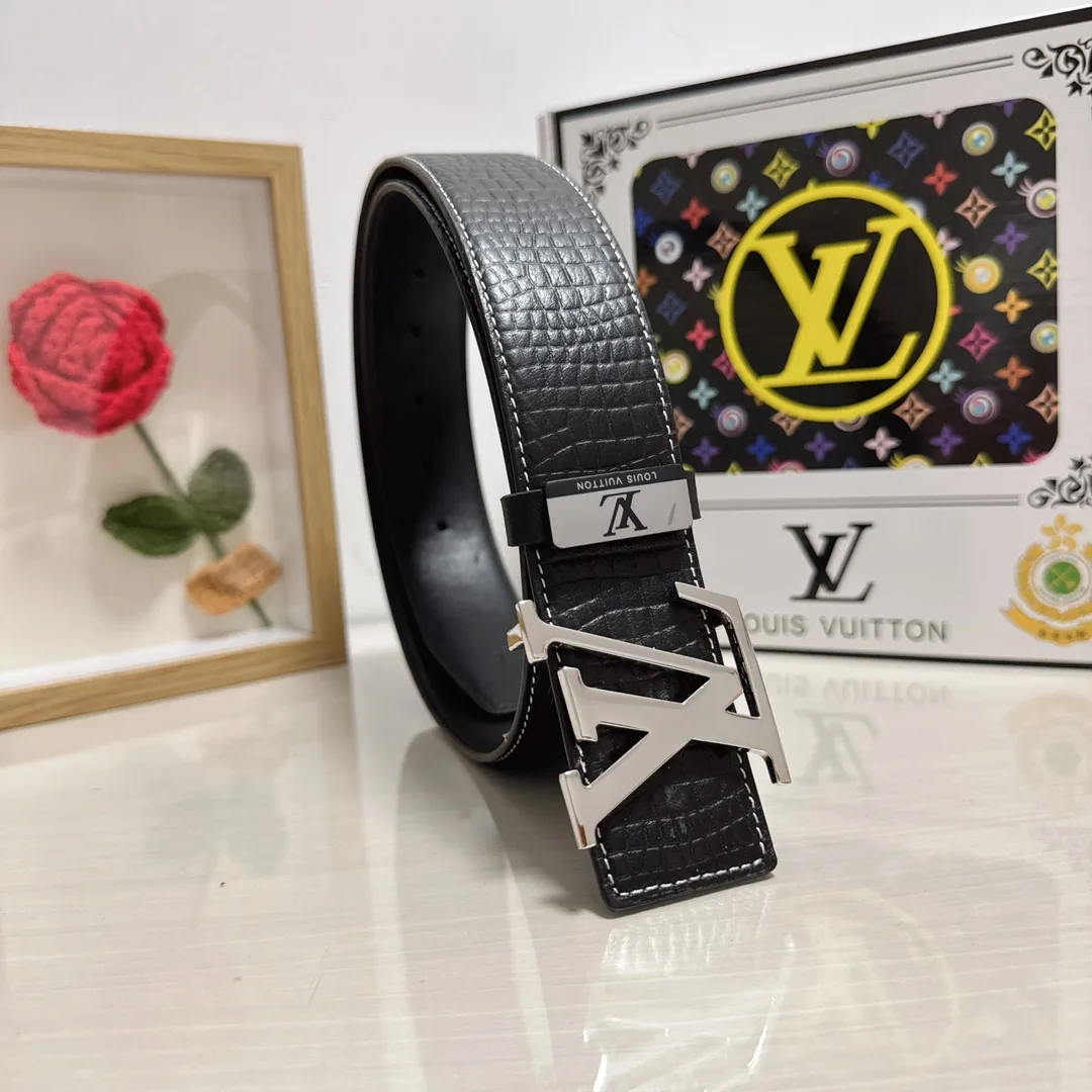 Louis Vuitton Cowhide Belt in Black · view 2
