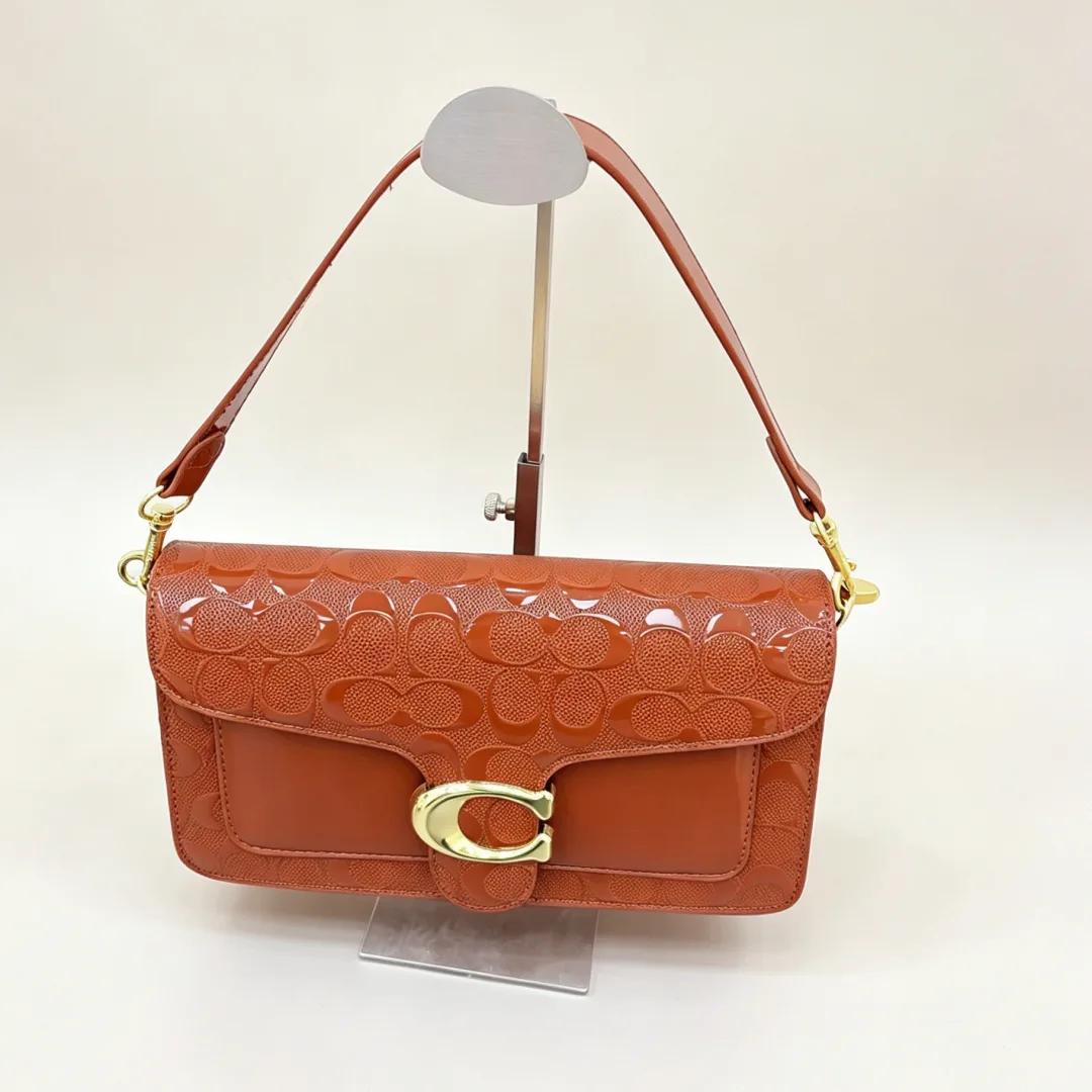 Coach H709 Flap Bag in Green & Red & White & Brown & Black & Beige · view 4