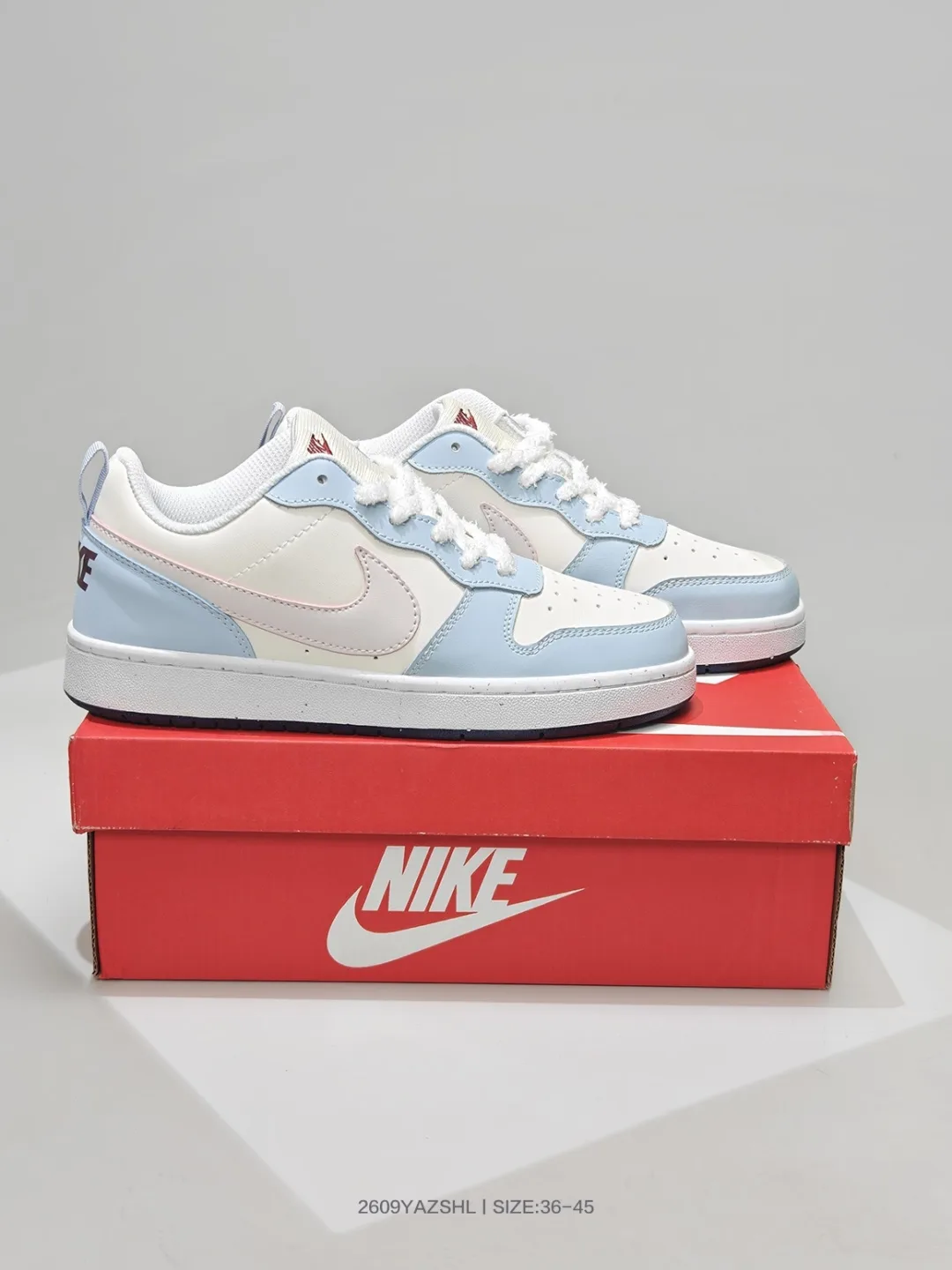 Nike Dunk Low Sneakers in Black & White & Blue · view 7