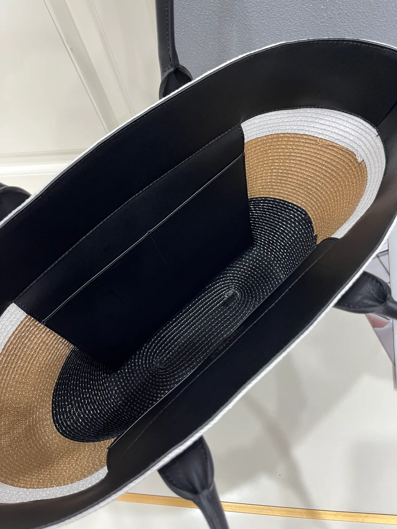 Chanel Calfskin Woven Tote in Beige · view 7