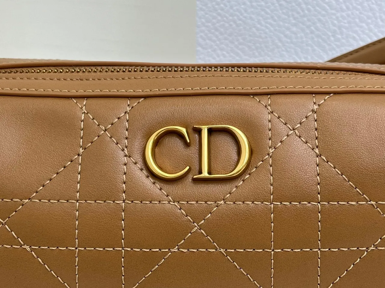 Dior Quilted Hobo Bag in Tan · view 6