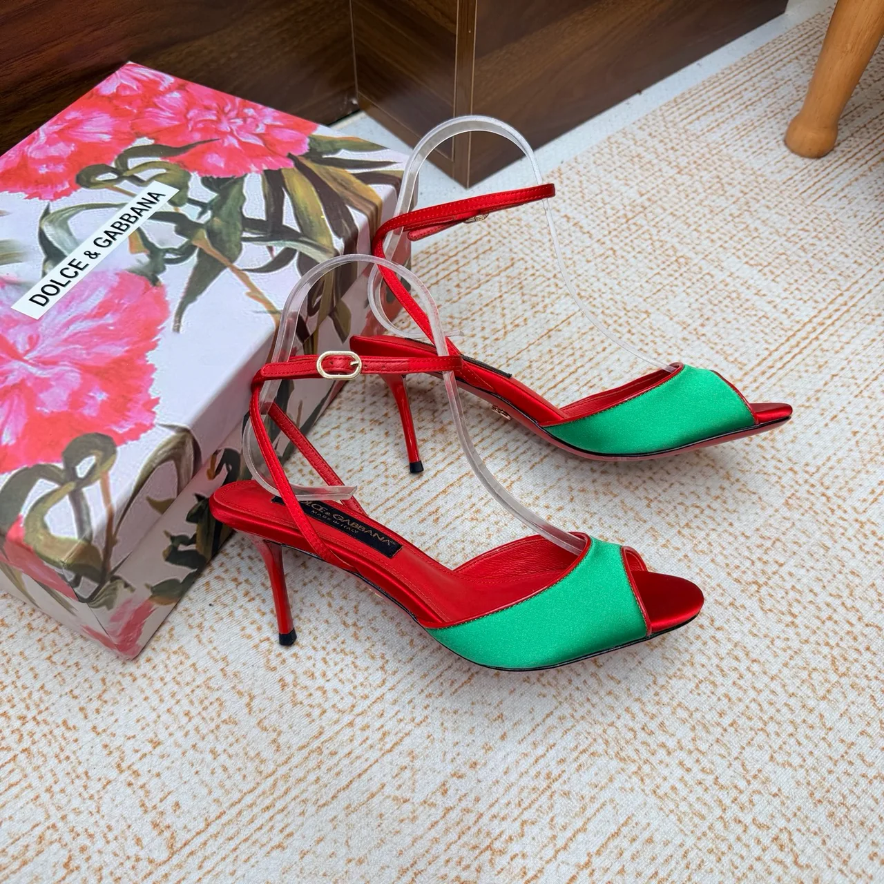 Dolce & Gabbana Heeled Sandals in Red · view 8